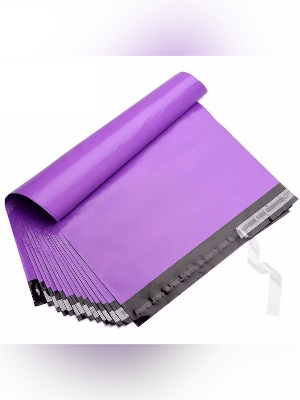 25 poly bags purple 10 x 13